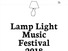 Tablet Screenshot of lamplightmusicfestival.com
